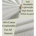 thumbnail image 3 of Ambiloof Men's Ribbed Slim Fit Muscle Henley Shirt Fitted Cotton Short Sleeve Casual Summer T Shirt White/2XL, 3 of 7
