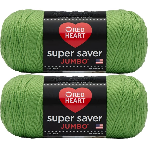 Red Heart Super Saver YarnSpring Green, Multipack Of 2