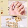 thumbnail image 1 of Fiudx Parches para Decoración de Uñas, Juego de 24 Uñas Postizas Cuadradas Cortas, Pegatinas de Pegamento Gelatinoso Incluidas, Fáciles de Recortar y Reutilizar, Perfectos para Fiestas y Bodas, Acces, 1 of 2