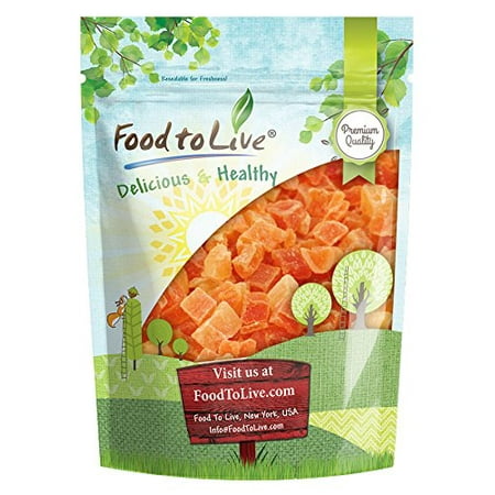 - Diced Dried Papaya, 8 Ounces - Kosher, Vegan, Raw, Sweetened, Unsulfured, Bulk - by Food to Live