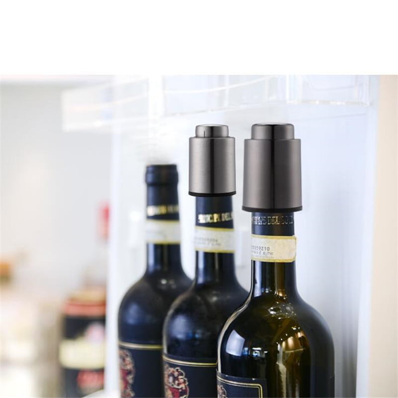 Wine Gifts for Wine Lovers Wine Bottle Stopper Expanding Beverage Bottle Stopper Reusable Wine Saver Bottle Sealer Keeps Wine Fresh Vakoo Vacuum Leakproof Wine Stopper for Wine Bottle 
