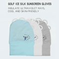 thumbnail image 4 of facefd Gants de Golf Rafraîchissants pour Femmes Hommes Conduite Pêche Protection UV L Blanc Droit, 4 of 5