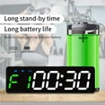 thumbnail image 4 of Temporizador de entrenamiento de portátil LED Digital recgable Gimnasio Temporizador Cronómetro Reloj de ped pa gimnasio en casa Baoblaze temporizador de gimnasio, 4 of 8