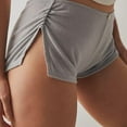 thumbnail image 5 of Womens Shorts Sexy Micro Shorts For Women Low Waist Side Slit Mini Boy Shorts Slim Pajamas Shorts Bottoms Sleepwear Fitness Dailywear Shorts, 5 of 7