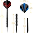 thumbnail image 6 of SUMMIT Metal Tip Darts, Steel Tip Darts, Professional Metal Darts, Darts Metal Tip Set, Metal Darts for Dartboard, 6 of 7