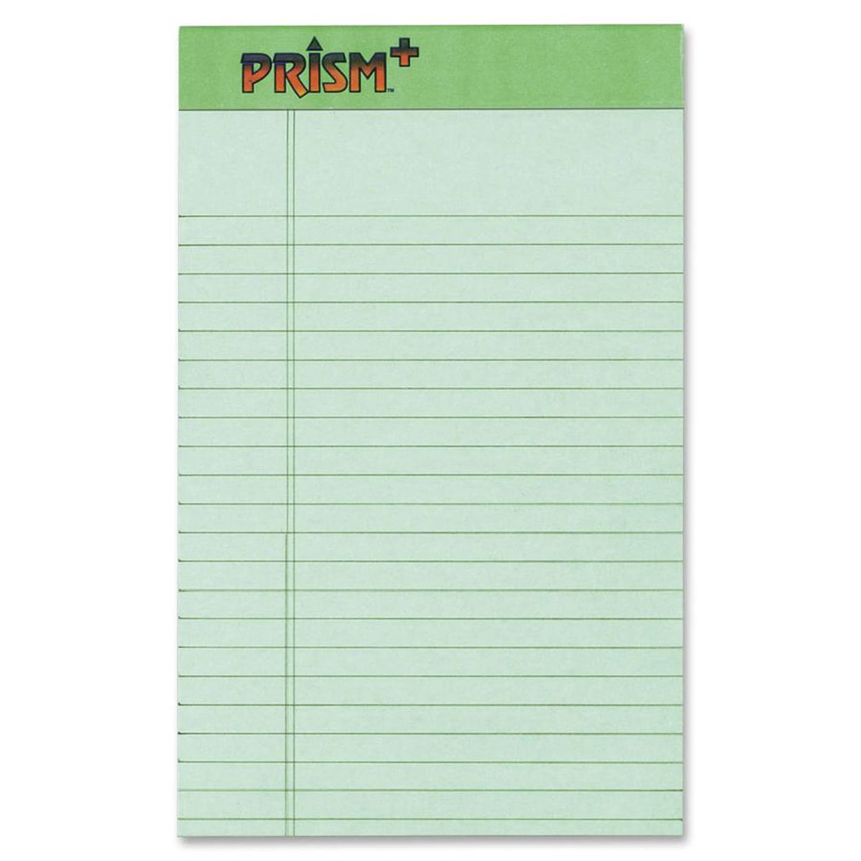 TOPS Prism Plus Legal Pads - 50 Sheets - Strip - 16 lb Basis Weight - 5" x 8" - 8" x 5" - Green Paper