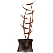 Ashton Tiered Copper Leaves 41 High Large Modern Indoor Outdoor Decor Resin Floor Fountain Outside Garden Patio