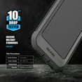 thumbnail image 5 of Falcon Shield for Google Pixel 10 Pro XL Phone Case - Dual Layer Heavy Duty Cover with Tempered Glass Screen Protector (Black), 5 of 7