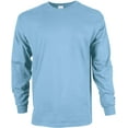 thumbnail image 3 of Gildan Men's Ultra Cotton Long Sleeve T-Shirt, Style G2400, Multipack 2 Light Blue (2-pack) XX-Large, 3 of 4