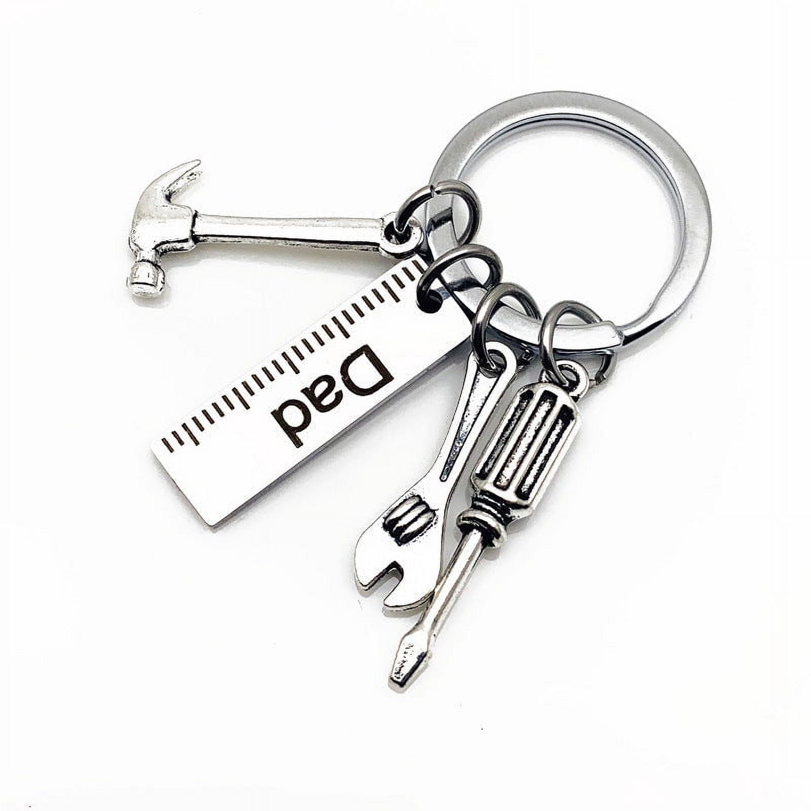 DIY Stainless Steel Keychain Pendant Kit Mirror Polished Metal Key Tag Engravable Round Disc for Personalized Gifts for