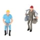 thumbnail image 3 of Figuras de acción Sunnimix 1/43 trabajadores pintadas OO, 3 of 8