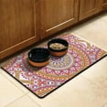 thumbnail image 2 of Dog Food Mat 17x30 inch Mandala Ethnic Tribal Boho Pet Feeding Mat Absorbent Waterproof Non-Slip Durable Dog Food Mat for Kitchen and Bathroom, 2 of 3