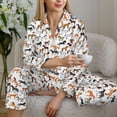 thumbnail image 6 of Uemuo Horse Pattern Womens Pajama Sets,PJ Set for Women,Pajamas for Women Logo,Long Sleeve Pajama Set for Women,Soft Long Sleeve Top With Pants-Medium, 6 of 9