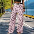 thumbnail image 5 of adaychics Wide Leg Jeans Woman Mid Rise Dot Loose Baggy Vintage Casual Denim Pants Fall Trousers for Dating Travel, 5 of 6