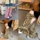 thumbnail image 4 of Calcetines cálidos japoneses de Lolita, conjuntos de calcetines sexis de leopardo, calentadores de piernas góticos de invierno, 4 of 5
