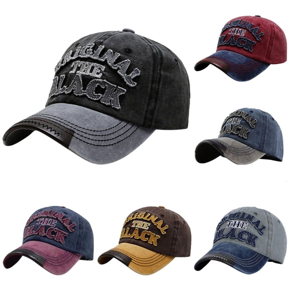 XIAOCHA Womens Patch Embroidered Baseball Cap Outdoor Trucker Hat,Black