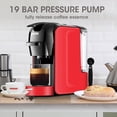 thumbnail image 4 of Espresso Pod Machine, 3 in 1 Coffee Machine for Nespresso Capsules OriginalLine, Dolce Gusto Coffee Pods and Ground Espresso, 19 Bar, Red, 4 of 9
