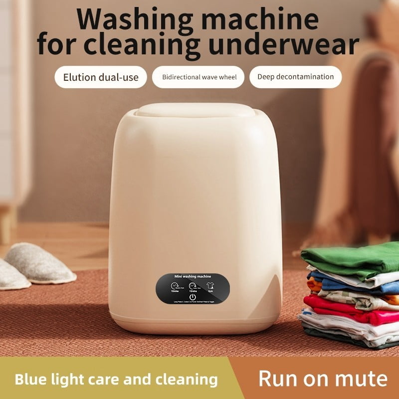 TOPCHANCES 9L Portable Mini Washing Machine for Underwear Socks, Small Laundry Machine for Apartment, Dorm, Hotel, Travel & Camping