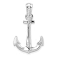 thumbnail image 3 of Sterling Silver Anchor Pendant Necklace for Men and Women, Nautical Maritime Charm with Polished Finish, Symbol of Hope Strength Faith, Christian Coastal Ocean Jewelry, 3 of 6