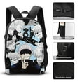 thumbnail image 2 of Jujutsu Kaisen Satoru Gojo 3 Piece Backpack Set with Lunch Bag Pencil Case, High Capacity Bookbag with Lunch Box Pen Box for Man Women Workplace Travel, 2 of 8