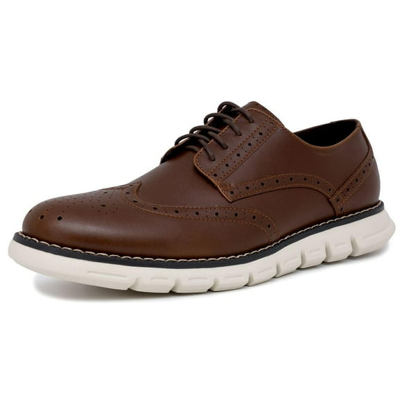 Zapatilla Nautica Wingdeck Classic Oxford para hombre, color marrón, talla 9