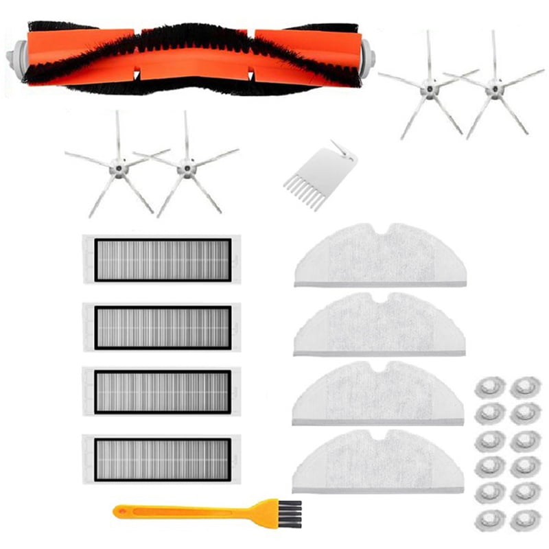 Accessories Kit HEPA Filter Roll/ Side Brush for Robot Vacuum Roborock S50 S55