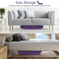 thumbnail image 6 of Costway Adjustable 14-Position Floor Chair Folding Lazy Sofas & Couches Cushioned Purple, 6 of 9