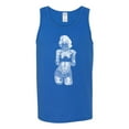 thumbnail image 2 of Marilyn Monroe Bandana Tattoo Pop Culture Mens Graphic Tank Top, Royal, Small, 2 of 3