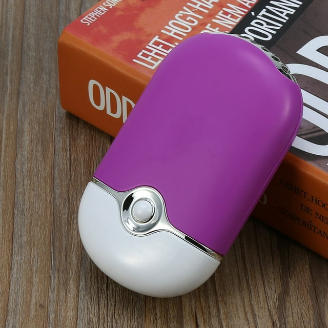 Mini Ventilador Portátil Usb Recargable Con Enfriamiento De Aire Acondicionado Y Esponja De Aceite Esencial Para La Extensión De Pestas Pegamento Rápido Seco 3 Colores
