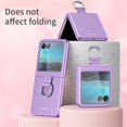 thumbnail image 4 of Phone Case Compatible with Motorola Razr+/ Motorola Moto Razr Plus 2023 with Ring, Shockproof Protective Phone Case Cover for Motorola Razr 40 Ultra QHZH-Purple, 4 of 12