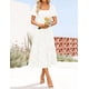 thumbnail image 3 of Vestido ZESICA para mujer, estilo bohemio, floral, playa, blanco, talla L, 3 of 7