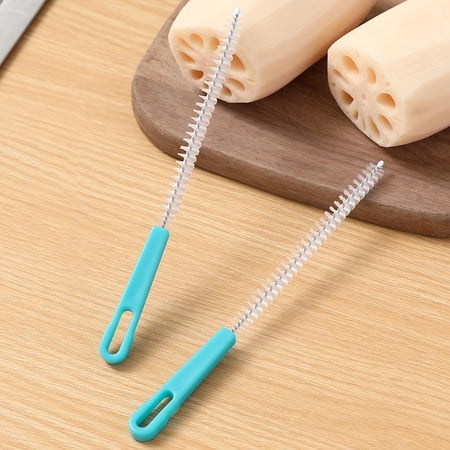 NOVELAR Long-Handle Detail Cleaning Brush 4.9 Inch Brush Head Flexible for Tight Corners and Crevices Great for Automotive Interiors and Outdoor Gear