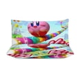 thumbnail image 3 of Kirby 3 Pieces Bedding Set Double Sided Printing Soft Comforter Sets Decor Bedroom Gifts With 1 Duvet Cover 2 Pillowcases, 3 of 8