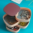 thumbnail image 4 of Jewelry Storage Box Rotating Earrings Necklace Rings Organizer Case Multi-Layer Tray Holder, 4 of 9