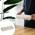 thumbnail image 5 of Usloyux Under $5 Slide Style Egg Storage Box, Refrigerator Side Door Egg Holder, 4 Layer Anti Drop Egg Tray, Kitchen Countertop Organizer Rack, Plastic Egg Container, 5 of 6