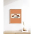 thumbnail image 4 of HAUS AND HUES Vintage Travel Posters Hawaii Surf Decor - Peach Wall Decor Aloha Signs for Home Decor Vintage Hawaii Art Travel Poster Hawaii Surfer Room Decor UNFRAMED 12"x16", 4 of 6
