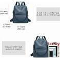 thumbnail image 3 of RKXQT Leather Backpack for Women Elegant Genuine Backpack Purse Ladies Leather Shoulderbag, 3 of 5