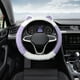 thumbnail image 1 of Funda de volante de felpa, cálida y de forro polar para invierno, ajuste elástico universal para una fácil instalación, agarre antideslizante para conducir, para mayor comodidad en climas, 1 of 8