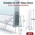 Shower Door Bottom Seal 3 Section Sectional Shower Installation Kit