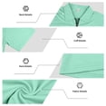 thumbnail image 4 of GrmtClth Men's Summer Zip Polo 2 Piece Outfit, Fashionable Polo Shirt & Comfortable Shorts Ideal for All Casual and Daily Occasions Light Green 3XL, 4 of 4