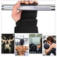 thumbnail image 4 of 1pc Levantamiento de pesas Pull-Ups Muñequera Gancho Mancuerna Grip Guantes (Negro) Tmvgtek Deportes Acuáticos, 4 of 9