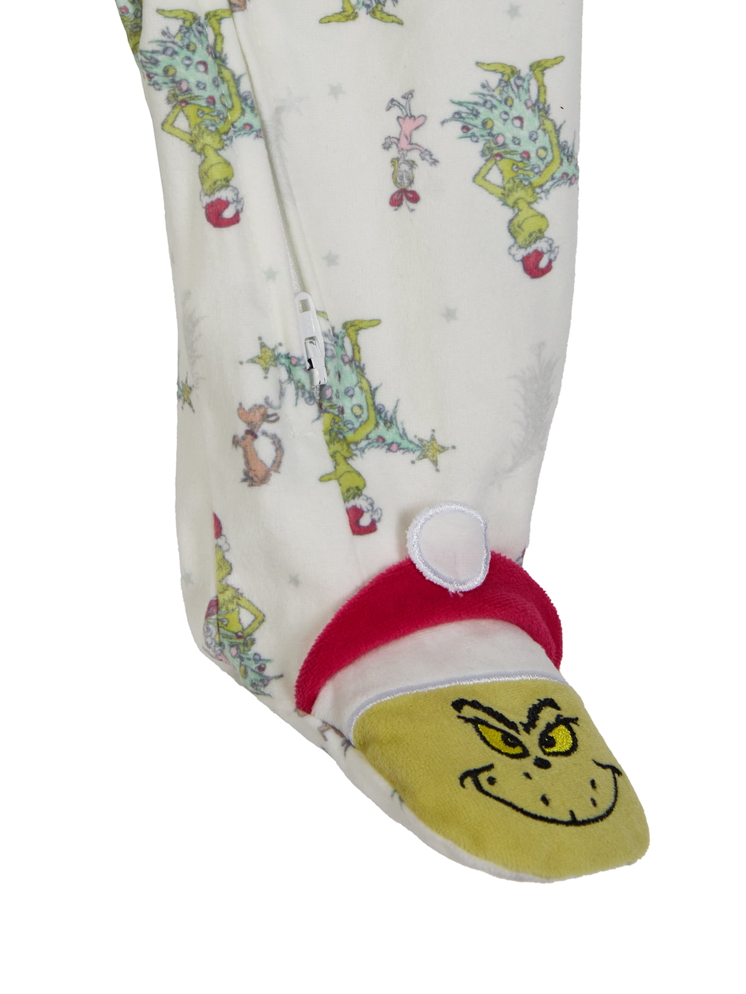 Grinch Baby One-Piece Footed Sleep N' Play, Sizes Newborn-9 Months