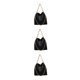 thumbnail image 4 of Jumpingount Bolso de hombro con cadena de alta capacidad y de moda para mujer Bolso con cadena de hombro Bolsos de lujo Negro (cadena de oro) Type1 NO1, 4 of 6