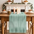 thumbnail image 2 of Table Runner 90 Inches Long for Kitchen Dining, Green Dresser Scarf Farmhouse, Dining Table Decorations for Wedding/Parties, Modern Abstract Art Ombre Striped 13 x 90 In, 2 of 8