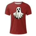 thumbnail image 4 of Blusas y camisas de manga corta y cuello redondo para hombre. Blusas/camisetas de manga corta con cuello redondo y estampado de Halloween para hombre. Blusa para hombre., 4 of 4