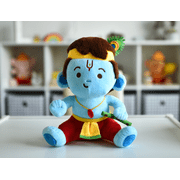 Baby Krishna Plush (10 inch - Medium) Mantra Singing Plush Toy