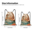 thumbnail image 2 of Lsque Fantasy Underwater Jellyfish Print Drawstring Backpack Bag Sport Gym Sackpack Cinch Bags Drawstring Bags Draw String Sport Bag-Medium, 2 of 6
