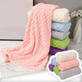 thumbnail image 3 of JingChun Coral Velvet Bath Towel 27x55 inches Absorbent Quick Dry Colorful Waffle Bath Towel Microfiber Coral Velvet Highly Absorbent Towels for Bath Fitness Yoga Travel Shower, 3 of 3