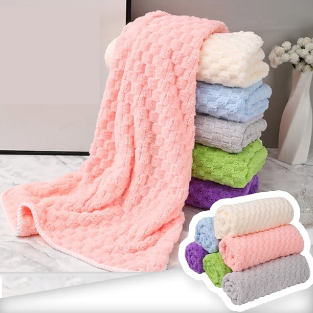 Toalla de Baño Ganfancp Coral Terciopelo Multifuncional Espesa Absorbente Suave 4 Colores