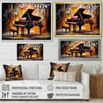 thumbnail image 4 of Designart "Harmonious Hues On The Multicolor Piano" Music Floater Framed Canvas Art Print, 4 of 5
